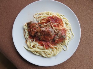 Spaghetti aux boulettes de viande 2